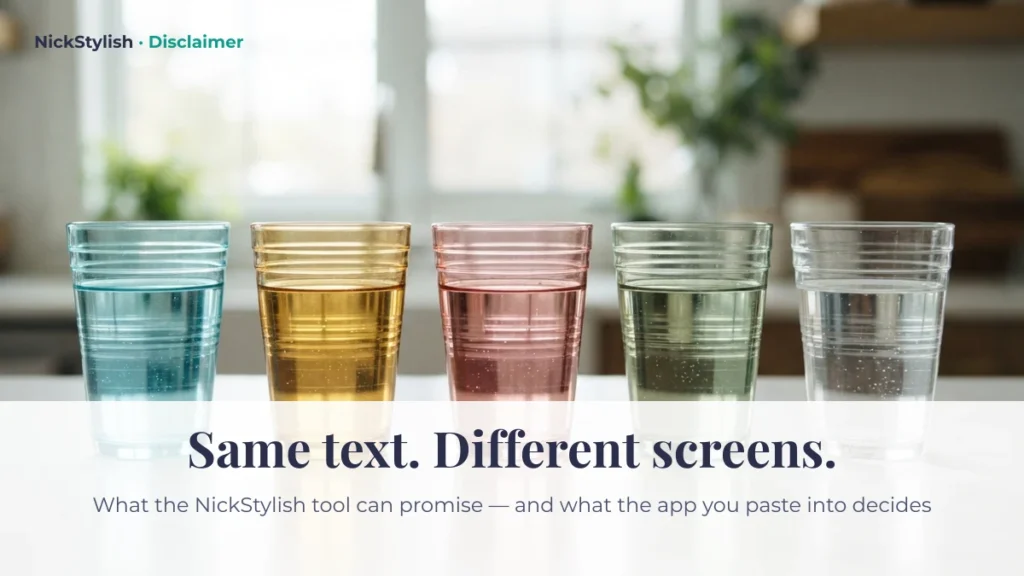 NickStylish disclaimer: the same text looks different on different screens